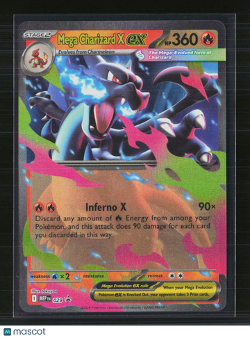 Pokemon 2026 Mega Evolution – Perfect Order Mega Charizard X EX SAR #029