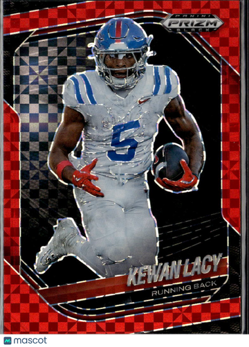 2026 Panini Prizm Black Kewan Lacy #153 Red Checkerboard /75