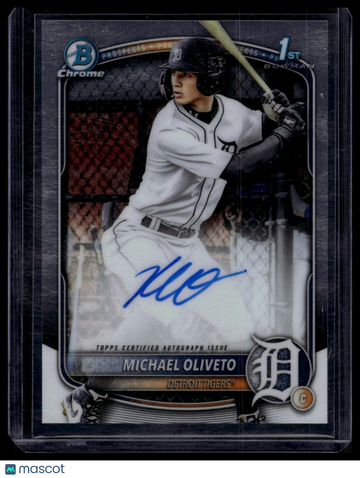 2025 Bowman Draft Michael Oliveto #CPA-MO Chrome Prospect Autographs AU