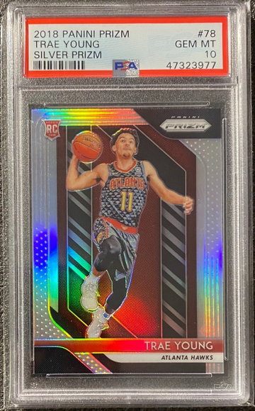 Trae Young 2018-19 Prizm Silver RC PSA 10