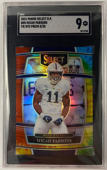 SGC 9 2022 Select Draft Picks Micah Parsons /25