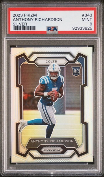 2023 Panini Prizm Rookie Silver Prizm #343 Anthony Richardson (RC) PSA 9 Mint