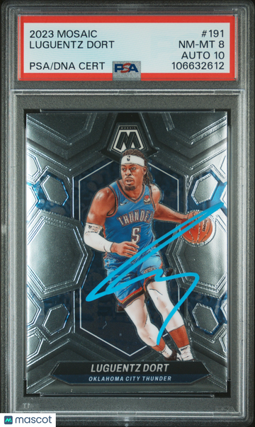 2023 Panini Mosaic Luguentz Dort #191 PSA 8 Auto 10