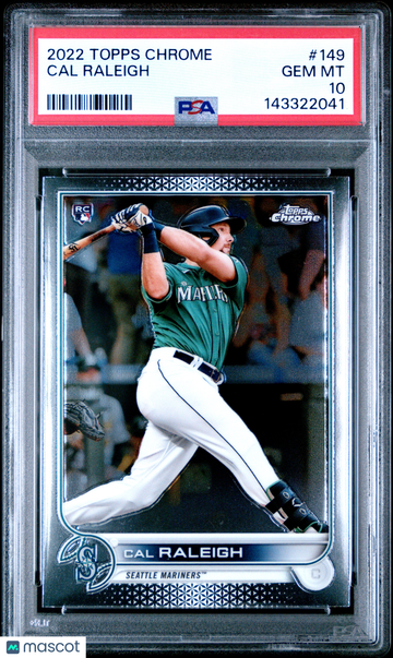 2022 Topps Chrome Cal Raleigh #149 PSA 10