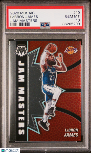 2020 Panini Mosaic Jam Masters LeBron James #10 PSA 10