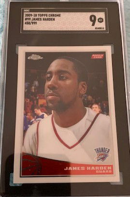 2009 Topps Chrome James Harden RC - SGC 9 Mint MT