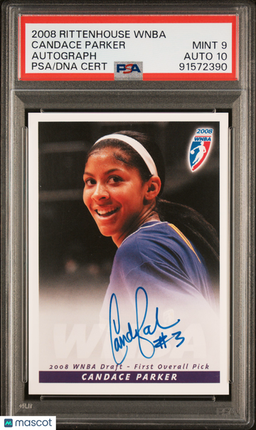2008 Rittenhouse WNBA Autographs Candace Parker Autograph PSA 9 Auto 10