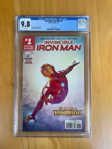 Invincible Iron Man #1 CGC 9.8  1st Riri Williams as Iron Heart