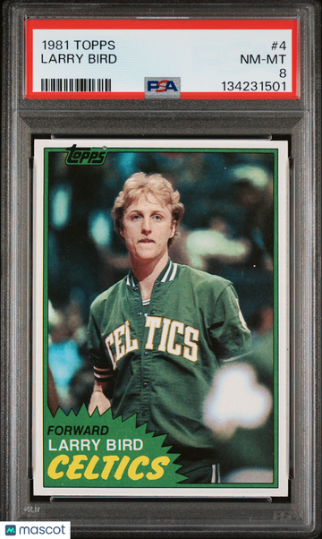 1981 Topps Larry Bird #4 PSA 8