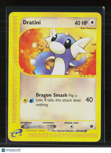2002 Expedition Base Set Dratini Holo #107/165
