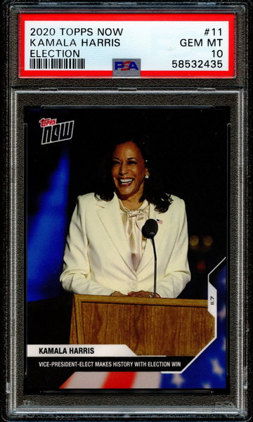 Kamala Harris 2020 Topps Now #11 PSA 10