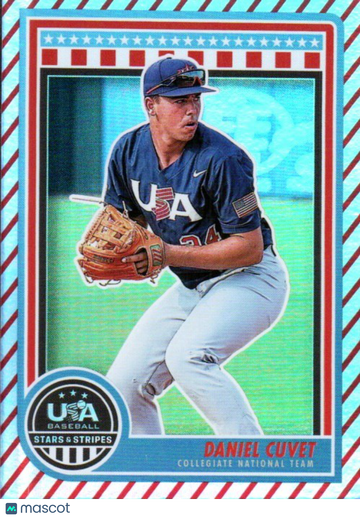 2025 Panini Stars and Stripes USA Baseball Daniel Cuvet #53 Stripes