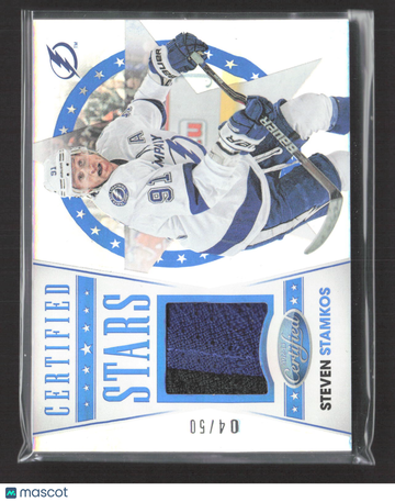 2012 Panini Certified Certified Stars Steven Stamkos #S3 04/50 Jersey Patch Memorabilia