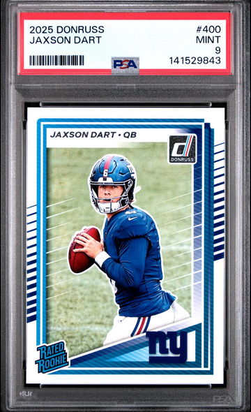 2025 Donruss Rated Rookie Jaxson Dart #400 PSA 9