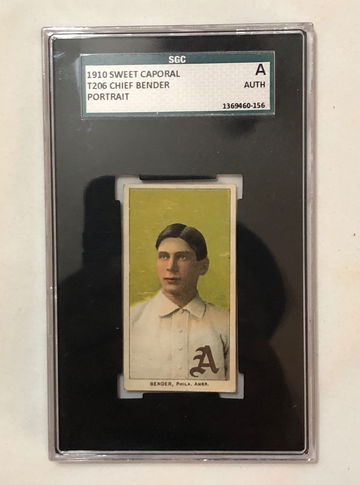 1910 SWEET CAPORAL T206 CHIEF BENDER PORTRAIT AUTHENTIC