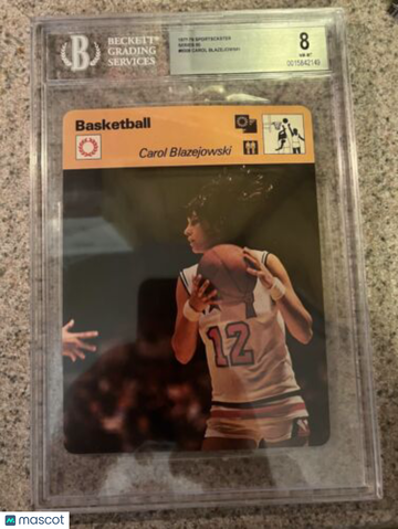 1977-79 Sportscasters - Series 60 - Geneva A Carol Blazejowski #60-08 BGS 8