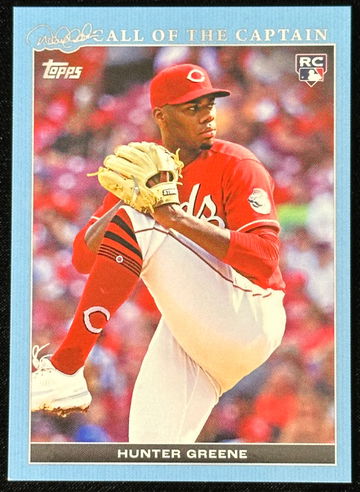 2022 Topps X Derek Jeter Call of the Captain Parallel #19 Hunter Greene RC /150