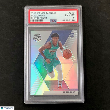 2019 Panini Mosaic Ja Morant #219 Silver Prizm PSA 6