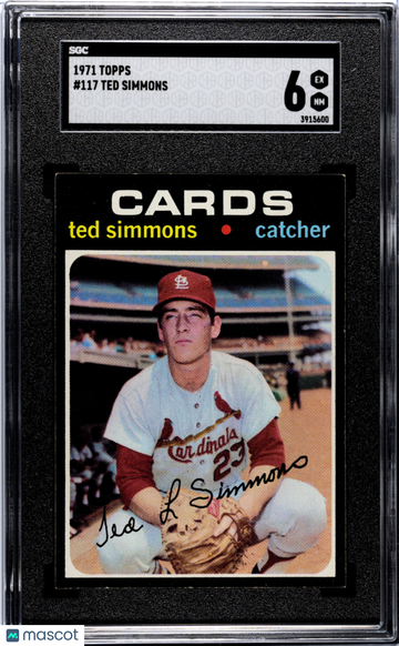 1971 Topps Ted Simmons #117 SGC 6