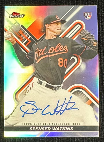 Spencer Watkins 2022 Topps Finest Rookie Auto