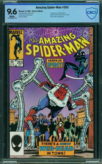 AMAZING SPIDER-MAN #263, CBCS 9.6 NM+