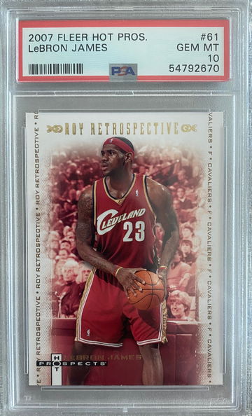 2007 Fleer Hot Pros ROY Retrospective /399 Lebron James