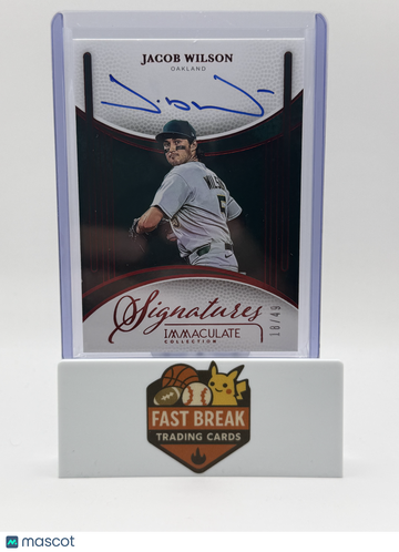 2026 Panini Immaculate Collection Jacob Wilson #IS-JW Red /49