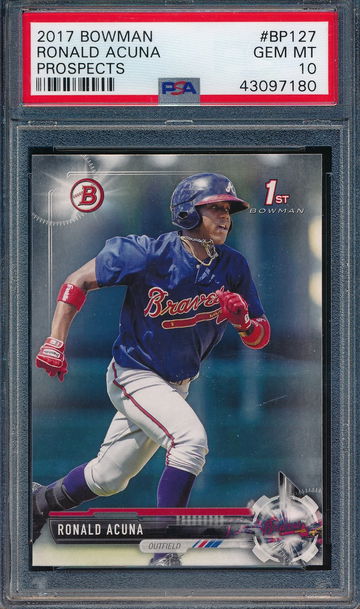 2017 Bowman #BP127 Ronald Acuna Jr