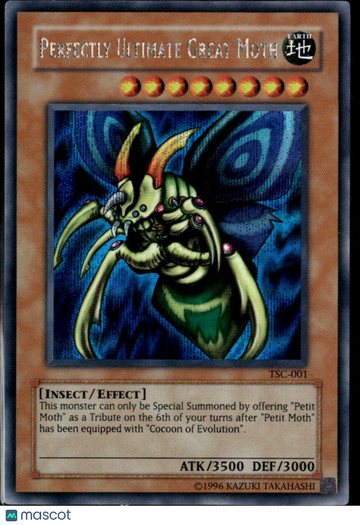 Perfectly Ultimate Great Moth 2002 Yu-Gi-Oh! The Sacred Cards Secret Rare TSC-001