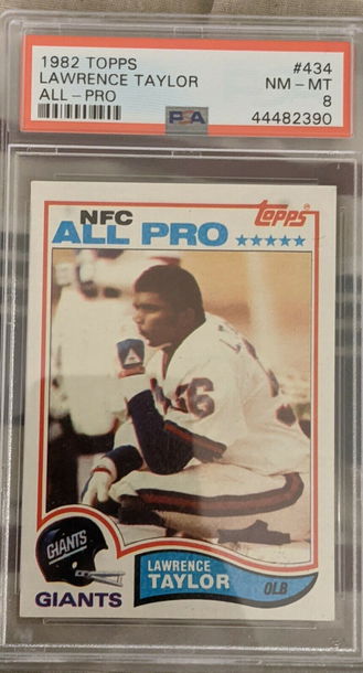 1982 Topps Lawrence Taylor PSA 8 #434
