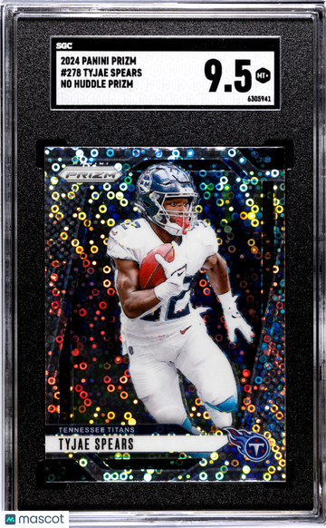 2024 Panini Prizm Tyjae Spears #278 No Huddle SGC 9.5