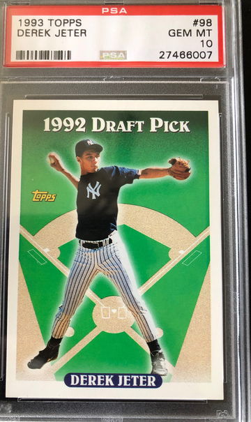 1993 topps Derek jeter PSA 10