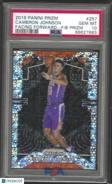 2019 Panini Prizm Cameron Johnson #257 Variation Fast Break PSA 10