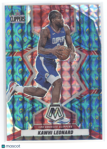 2021 Panini Mosaic Prizm Kawhi Leonard #141 Peacock