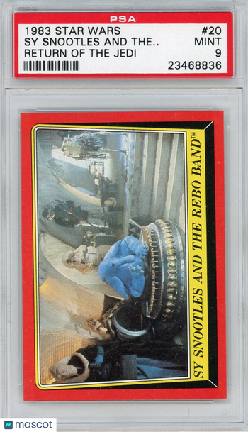 1983 Star Wars Return Of The Jedi Sy Snootles And The.. . #20 PSA 9
