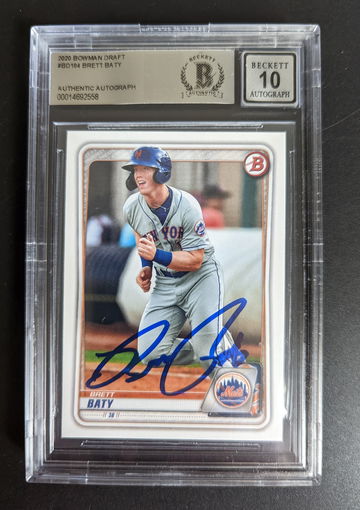 Brett Baty Autographed 2020 Bowman!