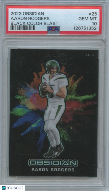 2023 Panini Obsidian Aaron Rodgers #25 [Base] Insert PSA 10