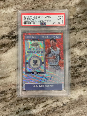 2019 panini cont optic Ja Morant - red wave 