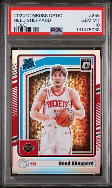 2024 Donruss Optic Rated Roookie Holo Reed Sheppard #255 PSA 10