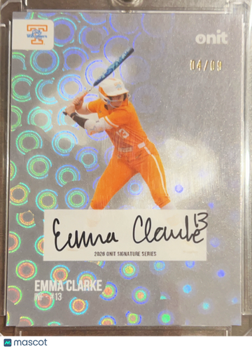 2025 Onit Signature Series Emma Clarke #S-4 Holo /09
