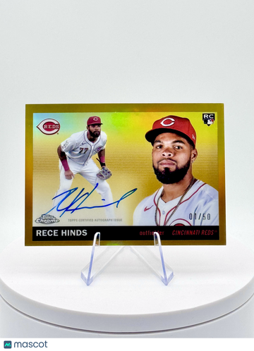 Rece Hinds - 2025 Topps Chrome Platinum #CPA-RH Gold /50 (RC)