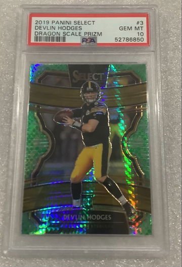 2019 Select Dragon Devlin Hodges Rookie Concourse/88 PSA 10 Steelers 