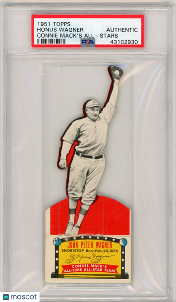 1951 Topps Connie Mack's All-Stars Honus Wagner PSA A