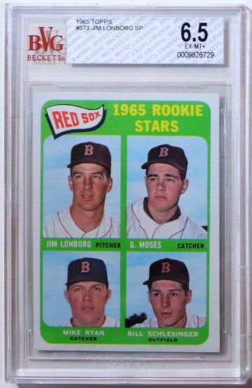 1965 Topps #573 Longborg-Moses-Ryan-Schlesinger SP BVG 6.5 EX-MT +