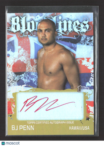 2010 B.J. Penn Topps