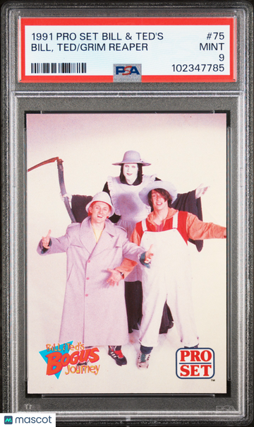 1991 Pro Set Bill & Ted's ALEX WINTER Keanu Reeves Rookie #75 PSA 9