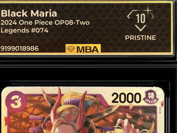 2024 One Piece OP08-Two Legends Black Maria #074 MBA 10