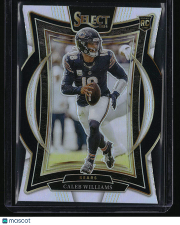 2025 Panini Select Concourse Caleb Williams #25 Silver Parallel/Variety Rookie Chicago Bears