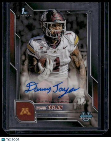 2025 Bowman University Chrome Football Darius Taylor #BCA-DT Bowman
