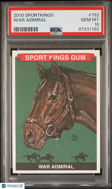 2010 Sportkings War Admiral #192 PSA 10